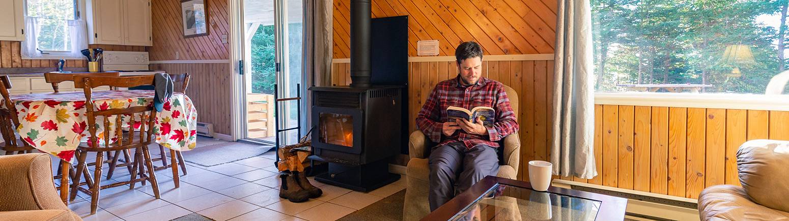 Reading a book